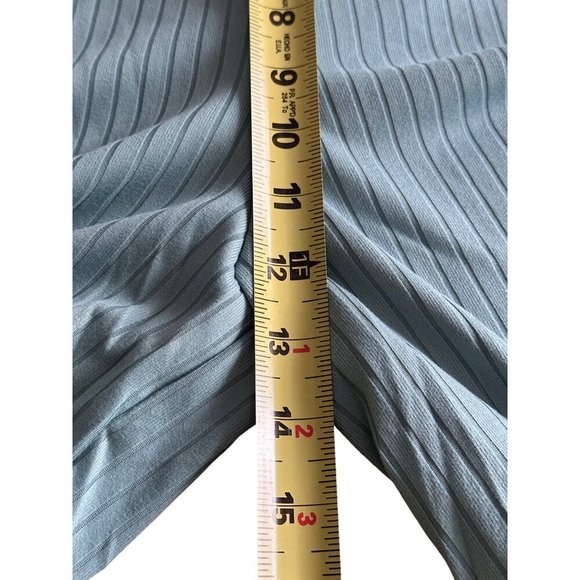 Lulus XS Green Ribbed Wide-Leg Lounge Pants Stretchy Elastic Waist Textured NWT - Picture 9 of 13